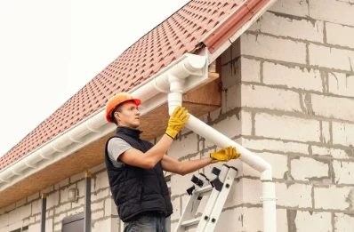 Pose et remplacement de gouttières à Uttwiller